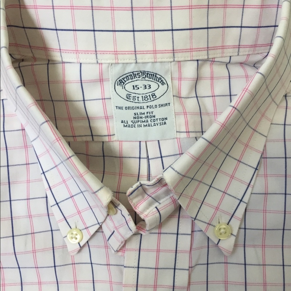 Brooks Brothers 1818 Dress Shirt Size 15-33 - Picture 2 of 2